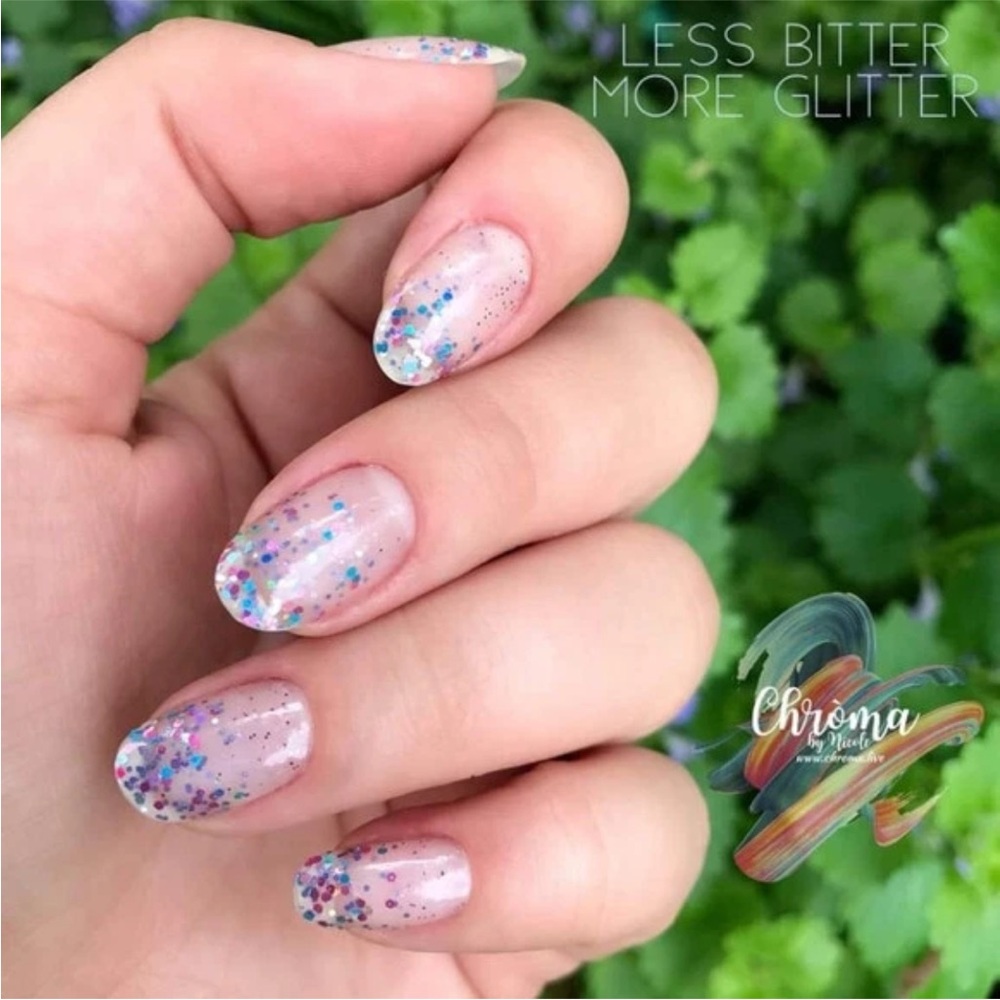 *Retired* Color Street: Less Bitter, More Glitter | Blue Pink Pastel Sparkle